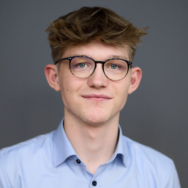 Auszubildender Juls Haacker